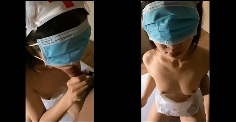 Nữ điều dưỡng sugar baby chống dịch bằng miệng
